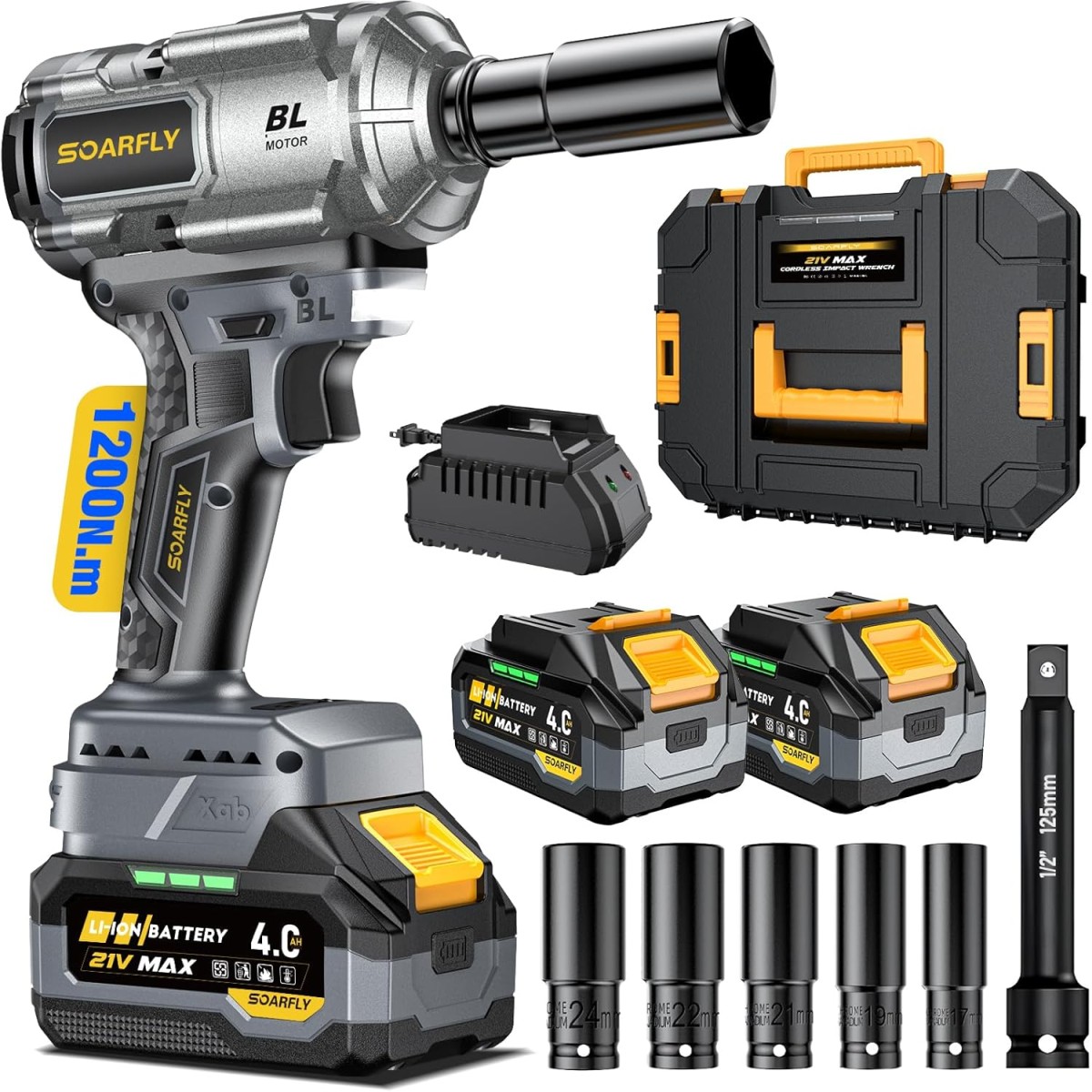 SOARFLY 21V Cordless Impact Wrench